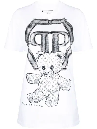 Philipp Plein Teddy Bear-print T-shirt In White