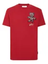 Philipp Plein Teddy Bear Strass T-shirt In Red