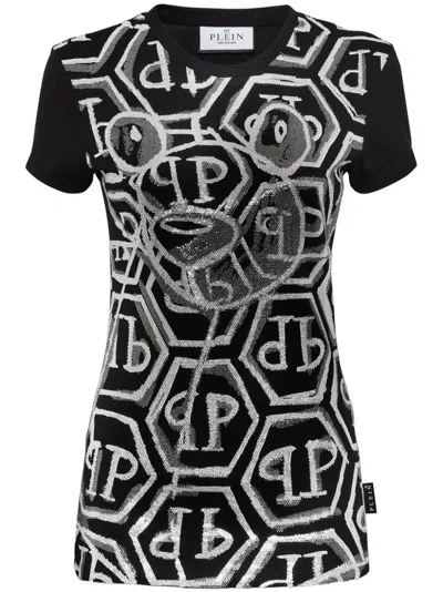 Philipp Plein Teddy Bear T-shirt In Black