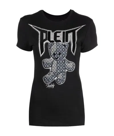 Philipp Plein Teddy Logo T-shirt In Black