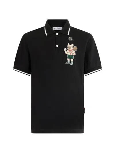 Philipp Plein Polo T-shirt New York Tennis Patch Men In Multi