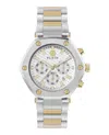 Philipp Plein The Hexagon Chrono Bracelet Watch In Silver
