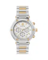 Philipp Plein The Hexagon Chrono Bracelet Watch In Silver/two Tone