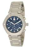 Philipp Plein The Hexagon Chronograph Bracelet Watch, 42mm In Stainless Steel