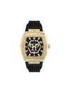 Philipp Plein Stainless Steel Watches The Hexagon Phantom In Black