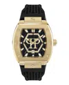 Philipp Plein Stainless Steel Watches The Hexagon Phantom In Black