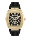 Philipp Plein Stainless Steel Watches The Hexagon Phantom In Black