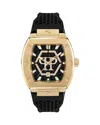 Philipp Plein Stainless Steel Watches The Hexagon Phantom In Black
