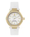Philipp Plein The Hexagon Silicone Watch Woman Wrist Watch Gold Size Onesize Stainless Steel In Multi