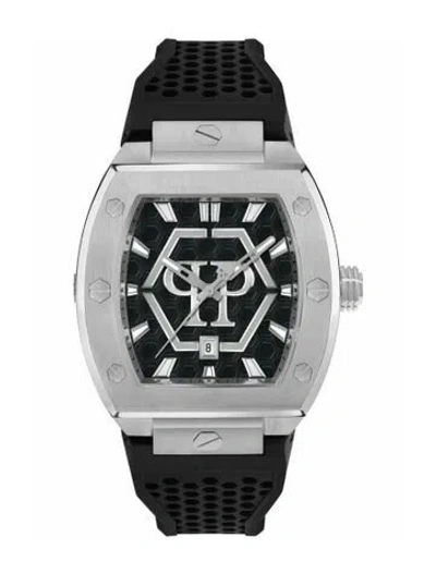 Pre-owned Philipp Plein The Hexagon Watch In Silver