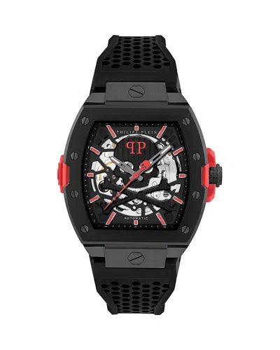 Philipp Plein Skeleton 2.0 44mm Watch In Black
