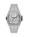 Philipp Plein The $keleton 2.0 Watch, 44mm In Silver/silver