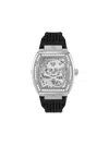 Philipp Plein The Skeleton Silicone Strap Watch, 44mm In Black