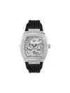 Philipp Plein The Skeleton Silicone Strap Watch, 44mm In White