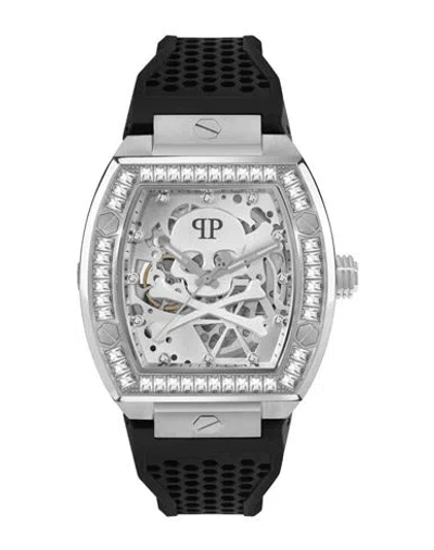 PHILIPP PLEIN PHILIPP PLEIN THE $KELETON AUTOMATIC WATCH MAN WRIST WATCH SILVER SIZE ONESIZE STAINLESS STEEL