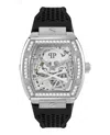 Philipp Plein The Skeleton Silicone Strap Watch, 44mm In Multi