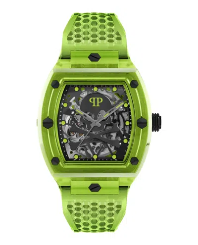 PHILIPP PLEIN THE $KELETON CRYSTAL AUTOMATIC WATCH