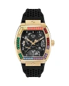 Philipp Plein The Skeleton Silicone Strap Watch, 44mm In Black