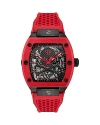 Philipp Plein Stainless Steel Watches In Black/red