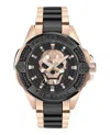 Philipp Plein The $kull Watch, 44mm In Black