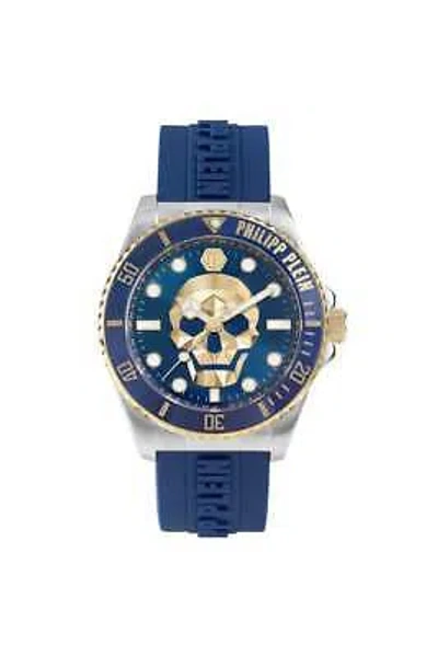 Pre-owned Philipp Plein The $kull Diver Gents Watch 44mm Pwoaa0222