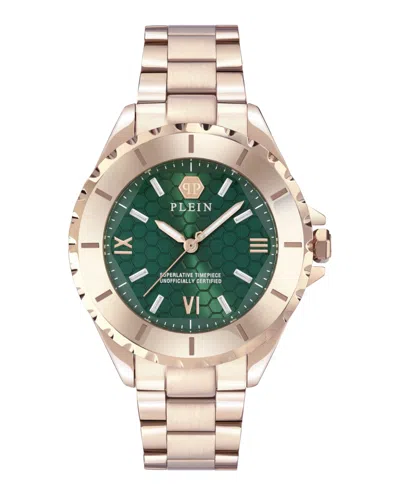 Philipp Plein The $kull Spikes Crystal Watch In Green