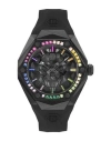 Philipp Plein Men's The Skull Spikes Black Silicone Strap Watch 45mm In Black