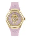 Philipp Plein The $kull Spikes Silicone Watch In Multi