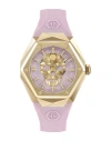 Philipp Plein The $kull Spikes Silicone Watch In Gold