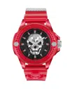 Philipp Plein The $kull Tech Edit Watch In Red