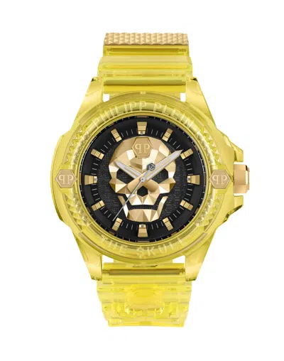 Philipp Plein The $kull Tech Edit Watch In Yellow
