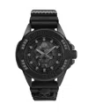 Philipp Plein Men's The $kull Black Silicone Strap Watch 41mm In Black