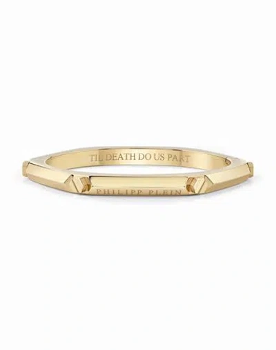 Philipp Plein The Plein Cuff Bangle Bracelet Man Bracelet Gold Size S Stainless Steel
