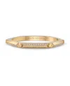 Philipp Plein The Plein Cuff Crystal Bangle Bracelet In Gold