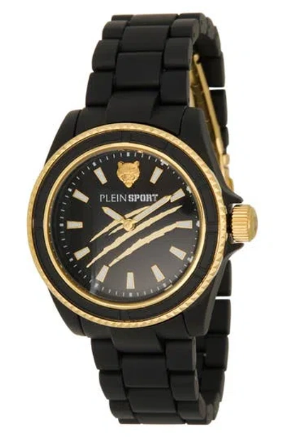 Philipp Plein The Scratch Plastic Strap Watch, 38mm In Black