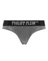 Philipp Plein Thong Stones In White
