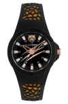 Philipp Plein Sport Three-hand Quartz Silicone Strap Watch, 40mm In Black
