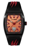 Philipp Plein Sport Three-hand Quartz Silicone Strap Watch, 40mm In Black Black