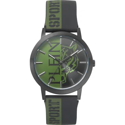 Philipp Plein Sport Three-hand Quartz Silicone Strap Watch, 44mm In Ip Black