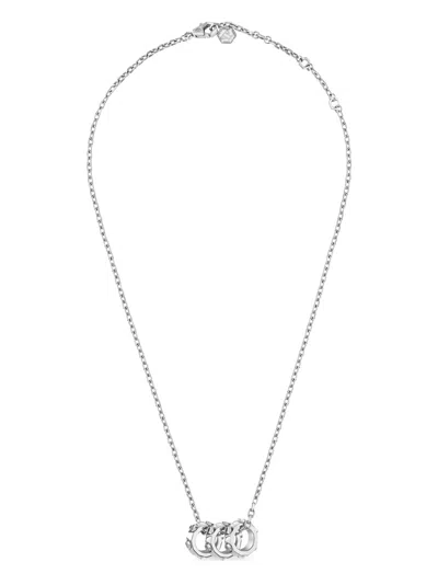 Philipp Plein The Plein Cuff Cable Chain Necklace Man Necklace Silver Size Onesize Stainless Steel