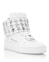 Philipp Plein Thunder Hi-top Sneakers Stars In White