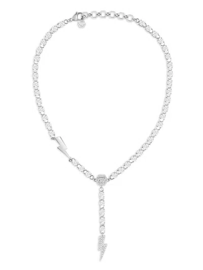 Philipp Plein Thunder Lady Stainless-steel Necklace In Silver