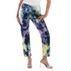 Philipp Plein Tie Dye Bleached Boyfriend Denim Jeans In Multi