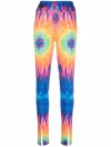 Philipp Plein Leggings Mit Batikmuster In Blue