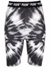 Philipp Plein High-waisted Tie Dye-print Leggings In Schwarz
