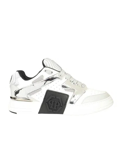 Philipp Plein Tie Professional Sports Shoes In White