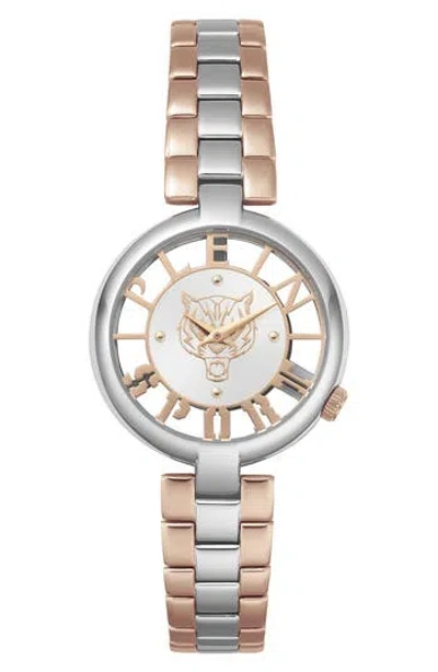 Philipp Plein Sport Tiger Luxe Bracelet Watch, 36mm In Rose Gold Two Tone