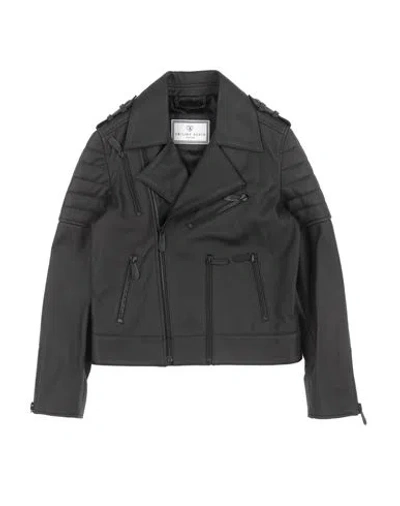 Philipp Plein Kids'  Toddler Boy Jacket Black Size 6 Lambskin
