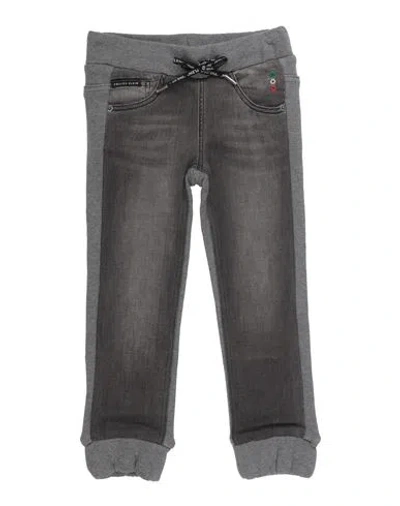 Philipp Plein Babies'  Toddler Boy Pants Grey Size 6 Cotton, Elastane
