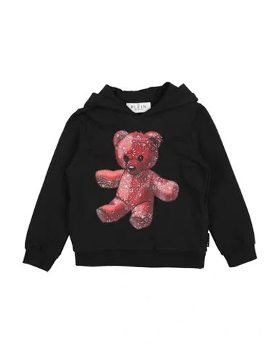 Philipp Plein Babies'  Toddler Boy Sweatshirt Black Size 6 Cotton, Elastane